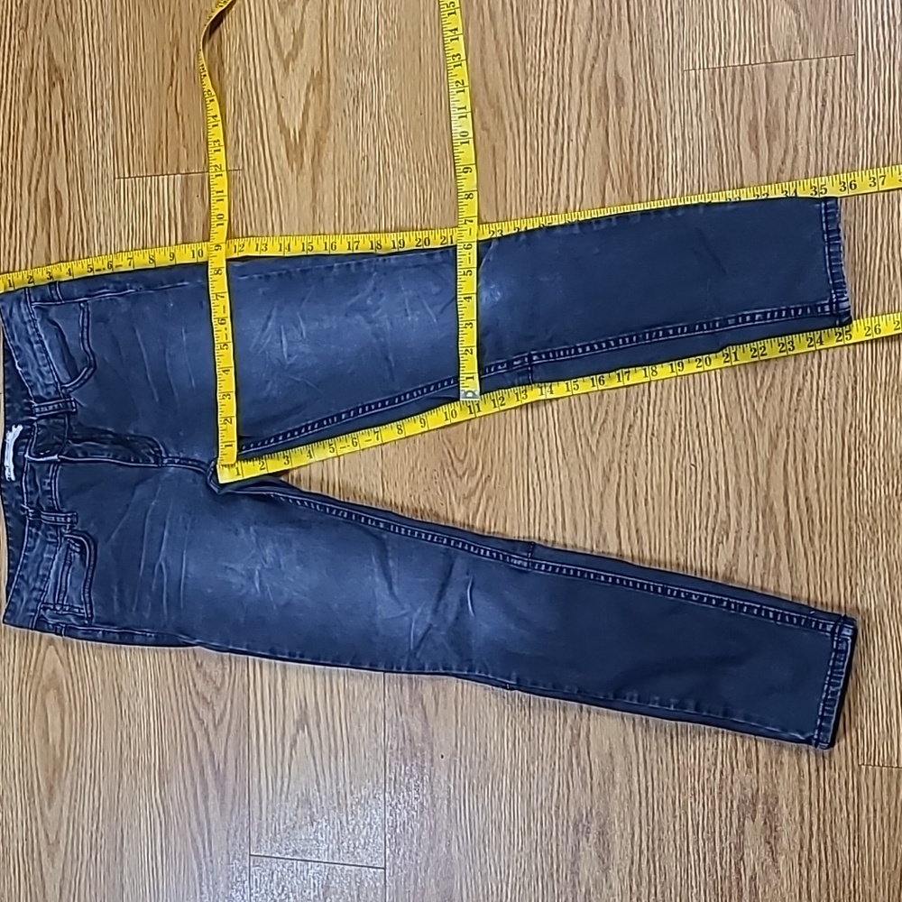 FREE PEOPLE 27x25 SKINNY STRECH ZIPER CUFFS PRE-OWNED WOMENS, GIRLS PANTS - Picture 1 of 8
